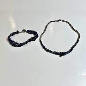 Silver & Turquoise Necklace and Bracelet